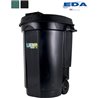 CUBO BASURA CON RUEDAS 110L EDA