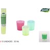 SET-10 VASO CHUPITO COLOR PP 30ML ALGON