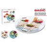 BÁSCULA COCINA DIGITAL 5KG REDONDA DECORADA BASIC HOME