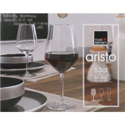 SET 6 COPAS VINO 53CL ARISTO