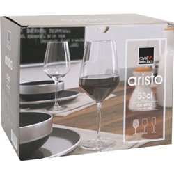 SET 6 COPAS VINO 53CL ARISTO