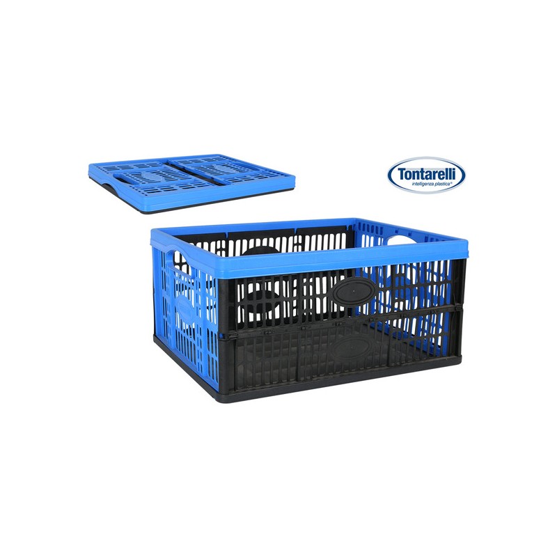 CAJA PLEGABLE 32L/ 47,5X35X23,6CM VOILА AZUL/NEGRO