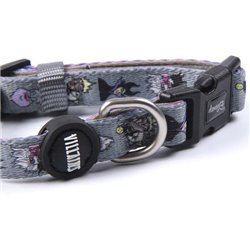 COLLAR PREMIUM PARA PERROS M/L DISNEY VILLANAS GRAY