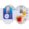 SET 4 VASOS TRANSPARENTE 130CC PICARDIE