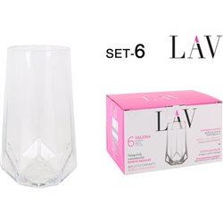 SET 6 VASOS 460CC VALERIA