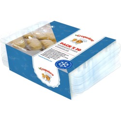 LA CROQUETERA - PACK DE 20 BANDEJAS APILABLES Y REUTILIZABLES - PARA 200 MASAS 