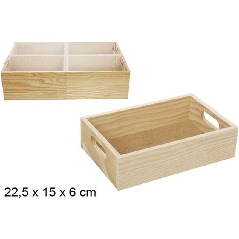 CAJA MADERA - 25,5X15X6CM