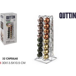 SOPORTE CÁPSULAS CAFÉ 32PCS QUTTIN