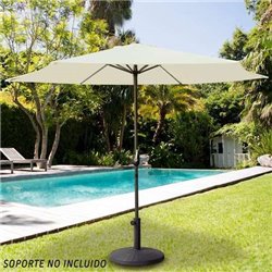 PARASOL DE TERRAZA 270 CM CON CHIMENEA Y MÁSTIL DE ALUMINIO AKTIVE