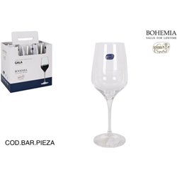 COPA VINO 53CL CRISTAL BOHEMIA GALA