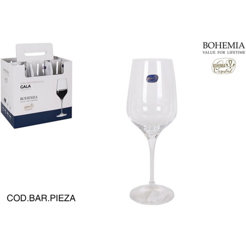 COPA VINO 53CL CRISTAL BOHEMIA GALA