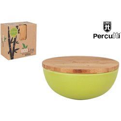 CUENCO FIB.BAMBU C/TAPA BAMBU 14CMLEGNO