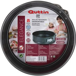 MOLDE HORNO CIERRE 12X5/0.3MM REDONDO QUTTIN NEGRO