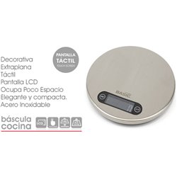 BASCULA COCINA DIGITAL 5KG C/BOL BASIC HOME