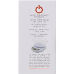 BASCULA COCINA DIGITAL 5KG C/BOL BASIC HOME