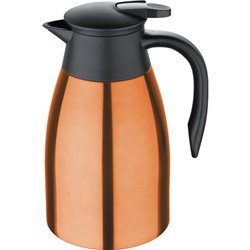 CAFETERA 1,5L EN ACERO INOX COLOR NARANJA BERGNER 