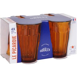 SET 4 VASO 36CL AMBAR PICARDIE