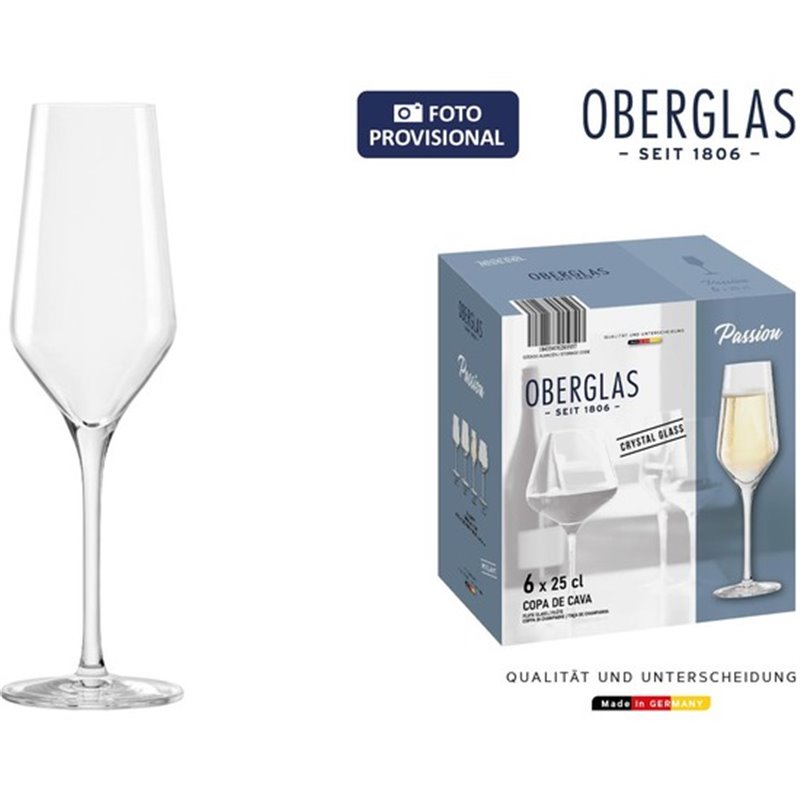 SET 6 COPAS CHAMPAGNE OBERGLAS 25CL PASSION