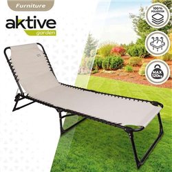 TUMBONA POLYESTER CREMA AKTIVE 190X58X32/82CM