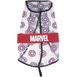 IMPERMEABLE AJUSTABLE PARA PERRO S AVENGERS CAPITAN AMERICA RED