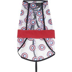 IMPERMEABLE AJUSTABLE PARA PERRO S AVENGERS CAPITAN AMERICA RED