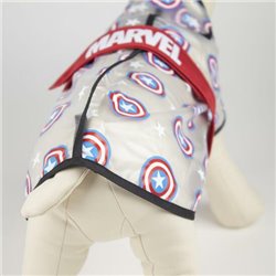 IMPERMEABLE AJUSTABLE PARA PERRO S AVENGERS CAPITAN AMERICA RED