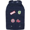 CHAQUETA VAQUERA PARA PERROS XXS MARVEL BLUE