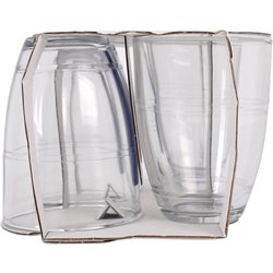 SET 4 VASOS TRANSPARENTE 360CC GIGOGNE