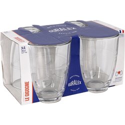 SET 4 VASOS TRANSPARENTE 360CC GIGOGNE