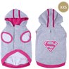 SUDADERA PARA PERRO XXS COTTON BRUSHED SUPERMAN GREY