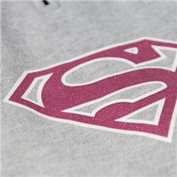 SUDADERA PARA PERRO XXS COTTON BRUSHED SUPERMAN GREY