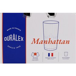 SET 6 VASOS TRANSPARENTE 30.5CL MANHATTAN