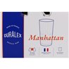 SET 6 VASOS TRANSPARENTE 30.5CL MANHATTAN