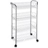 VERDULERO METAL CROMO 4 PISOS 84CM-CONFORTIME