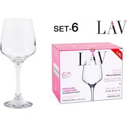 SET 6 COPAS VINO 295CC LAL