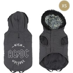 ABRIGO ACOLCHADO PARA PERRO XS ACDC GRAY