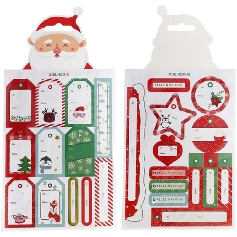 SET ADHESIVOS MATE X25 NAVIDAD 20,7X14,5CM