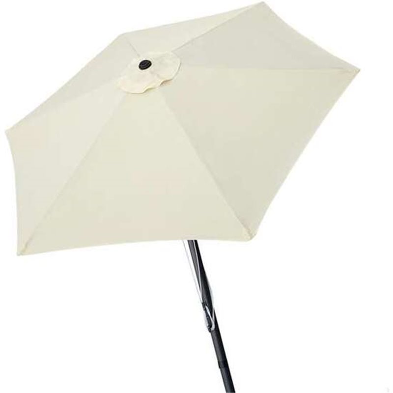 PARASOL DE TERRAZA REDONDO 270 CM CON CHIMENEA Y MÁSTIL DE ALUMINIO 3,8 CM AKTIVE