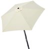 PARASOL DE TERRAZA REDONDO 270 CM CON CHIMENEA Y MÁSTIL DE ALUMINIO 3,8 CM AKTIVE