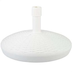 SOPORTE PARASOL POLIRESINA BLANCA 30 KGS TUBO 4,8 CM D58X35 CM