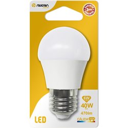 BOMBILLA LED ESFERICA G45 E27 6W (40W) 470LM 3000K 15000H RAYDAN HOME BL.1