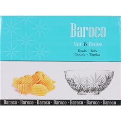 SET 6 BOLS 10.6CM BAROCO