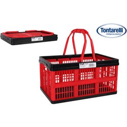 CAJA PLEGABLE C/ASAS 16L VOILА ROJO/NEGRO