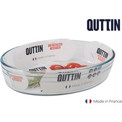 FUENTE VIDRIO OVAL 26X18CM/1,8L QUTTIN