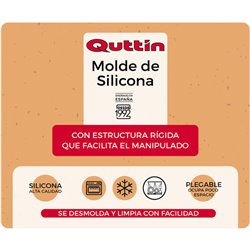 MOLDE SILICONA RIGIDO 276X242X53 QUTTIN