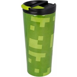 VASO TERMO ACERO INOXIDABLE MINECRAFT 425ML