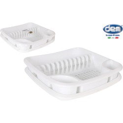 ESCURREPLATOS C/BAND. 40X39X9.3CM BLOOM BLANCO