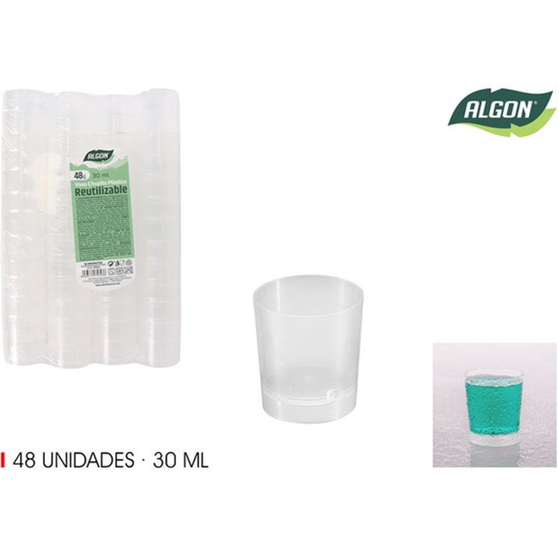 SET-48 VASO CHUPITO PP 30ML ALGON