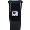 CUBO BASURA RECICABLE DOBLE APERTURA 45L TAPA AZUL