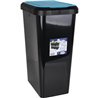 CUBO BASURA RECICABLE DOBLE APERTURA 45L TAPA AZUL